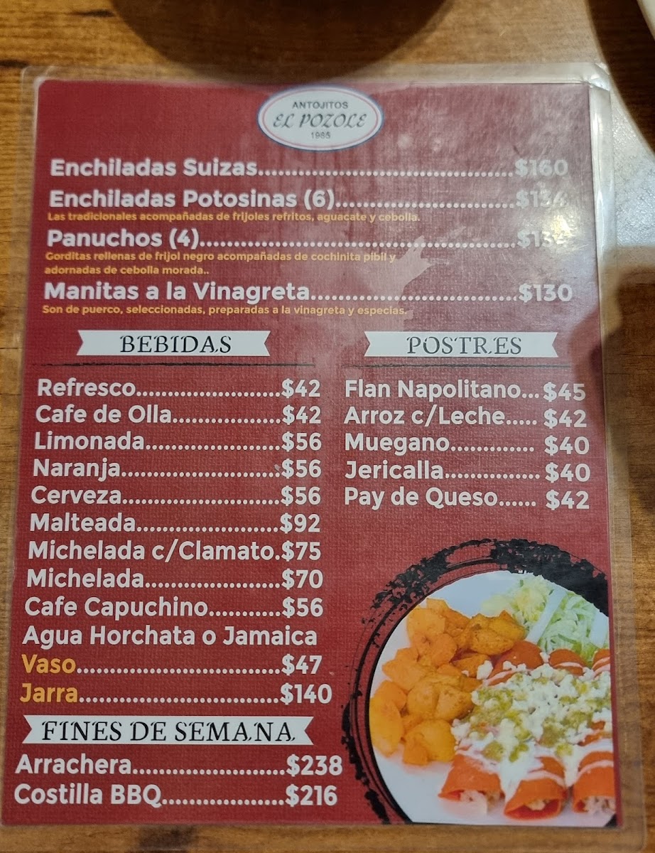 Antojitos El Pozole Menu - Image 2