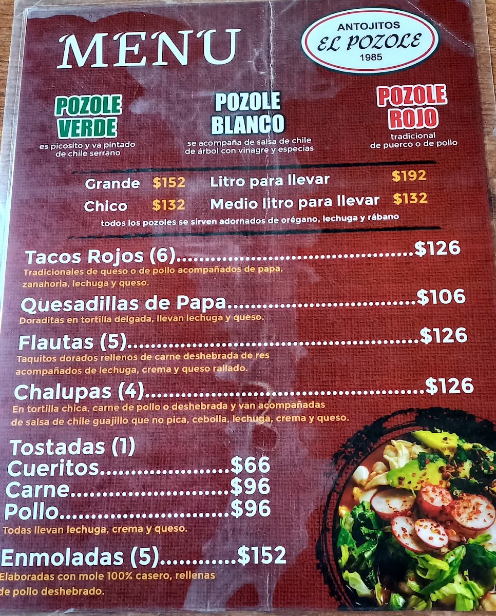 Antojitos El Pozole Menu - Image 4